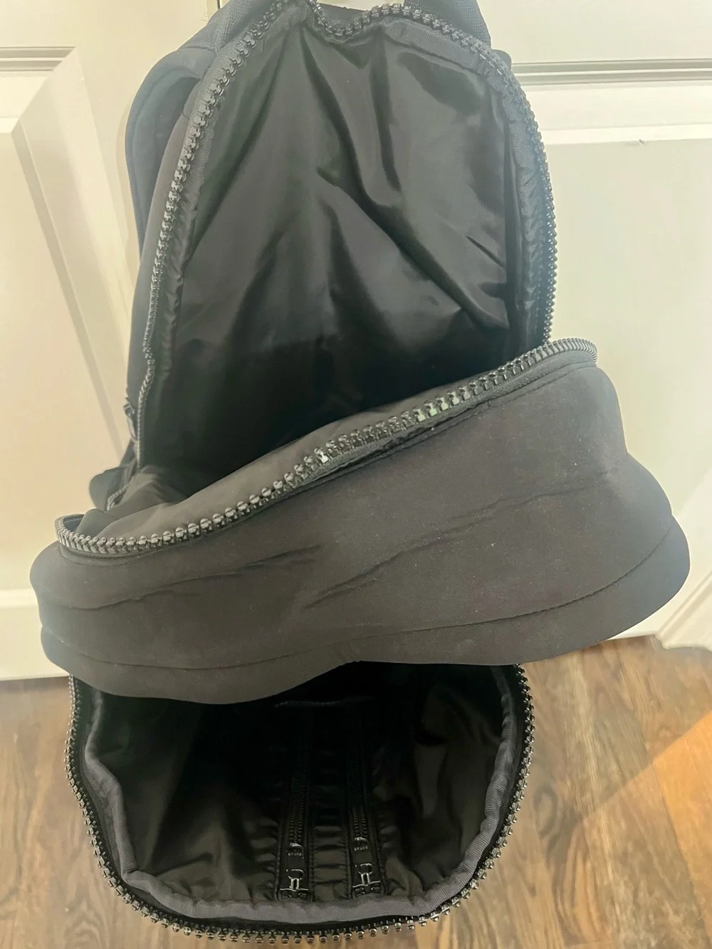 Dagne Dover Large Dakota Backpack Onyx Neoprene Travel Laptop Bag